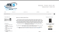 Desktop Screenshot of metalcabinetstore.com