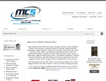 Tablet Screenshot of metalcabinetstore.com